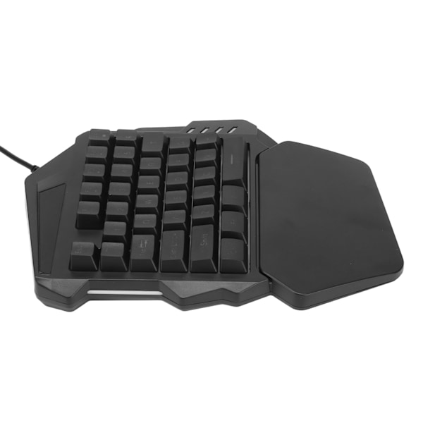 Enhands Speltangentbord RGB Bakgrundsbelysning 35 Tangenter Ergonomiskt Bärbart Mini Spelmekaniskt Tangentbord