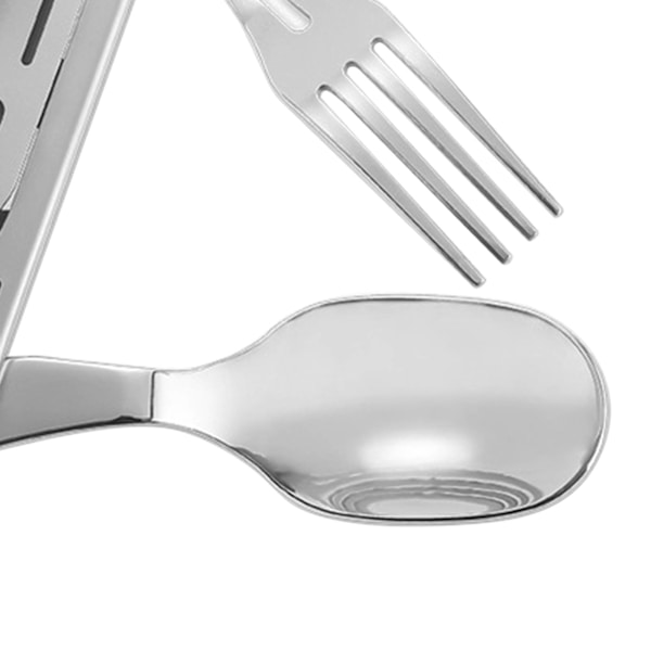 Kniv Ske Gaffel Oplukker Combo Rustfrit stål Let at rengøre Foldbart campingredskab