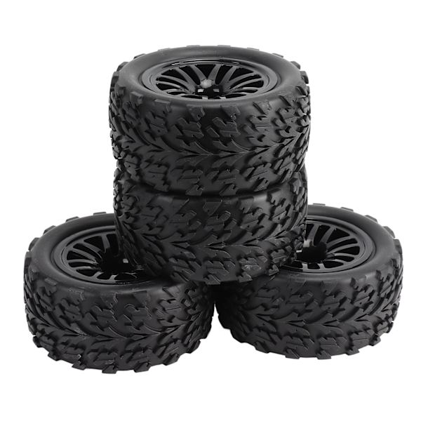 4 KPL RC-renkaita 12mm Hex Off Road Short Course Truck Renkaat 1/10 TRAXXAS SLASH Musta