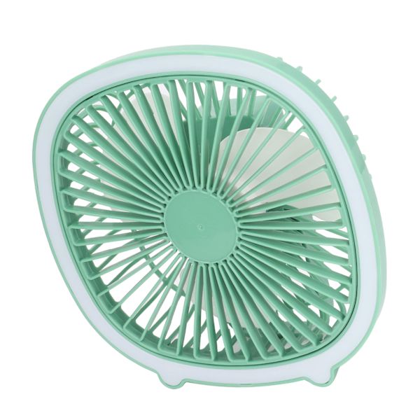 Pöytätuuletin Power säädettävä matalan melun latautuva Mini kannettava pystysuora riippuva tuuletin LED-valolla Mint Green