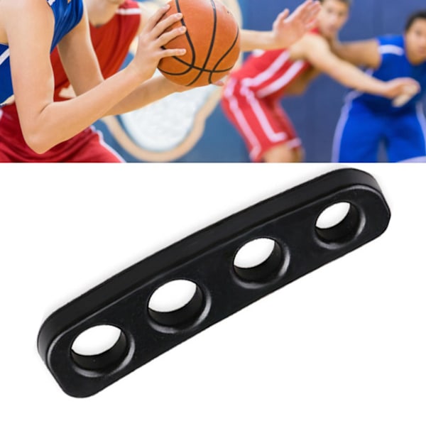 Basketskyttetränarhjälp Tonåring för nybörjare Förbättra stabiliteten Flexibel silikonbollfingerskyttetränare Svart L (8,5-9,5 cm/3,35-3,74 tum)