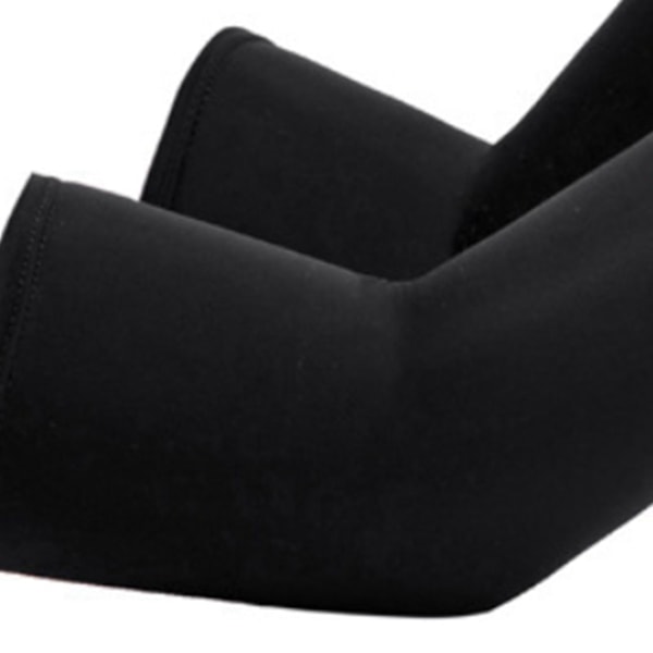 Ice Silk Arm Sleeves Skridmodstand Forlænget UV-beskyttelse Arm Køleærmer til cykling Udendørsfiskeri Kørsel Sort