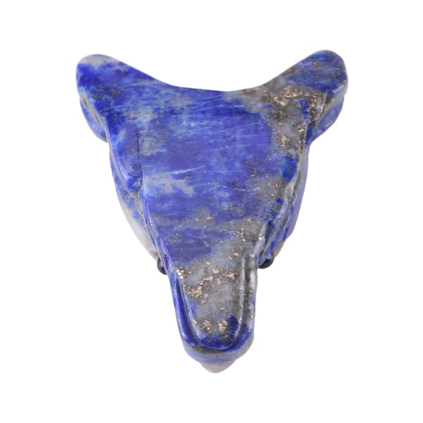 Ulvehode Lapis Lazuli anheng - Naturstensberlokk - liten pynt (4 cm)