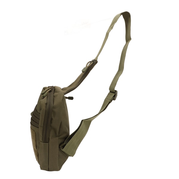 Sotilaallinen rintalaukku Vedenpitävä monitoiminen unisex Oxford-kangas Nylon Matka Sling Reppu pyöräilyyn OD Vihreä