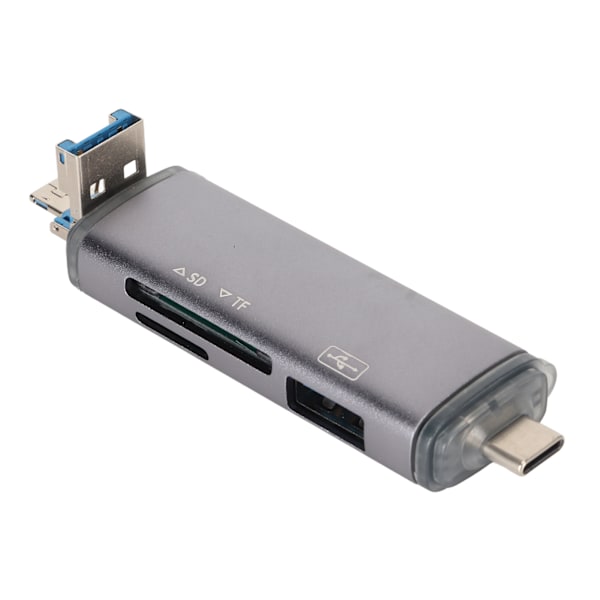 Kortläsare OTG USB C USB MICRO USB 5Gbps Ultra Slim Plug and Play Minneskortläsare för Telefon PC Laptop