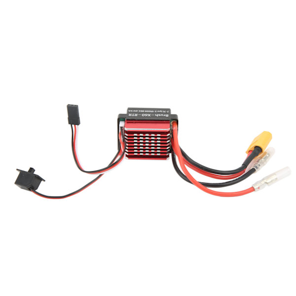 60A Børstet ESC XT60-stik 6V 2A BEC-udgang 1/10 RC Bilbørstet elektrisk hastighedsregulator til Traxxas til HSP til Redcat