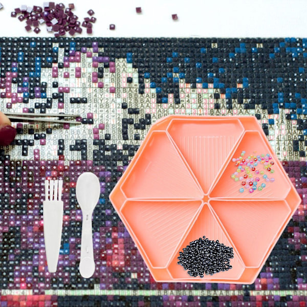 5D Diamant Maleri Bakkeholder, Diamant Maleri Tilbehør og Værktøj, Beholder, Perlebakke, Kunsthåndværk Prik Borebakke