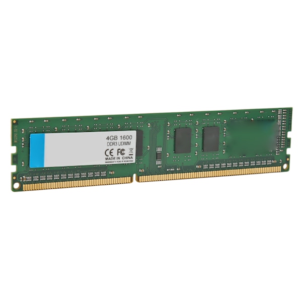 DDR3 UDIMM 1600MHz RAM 64-bittinen leveys 40-nastainen dataliitäntä Plug and Play Ammattimainen kannettavan tietokoneen RAM PC:lle 4GB