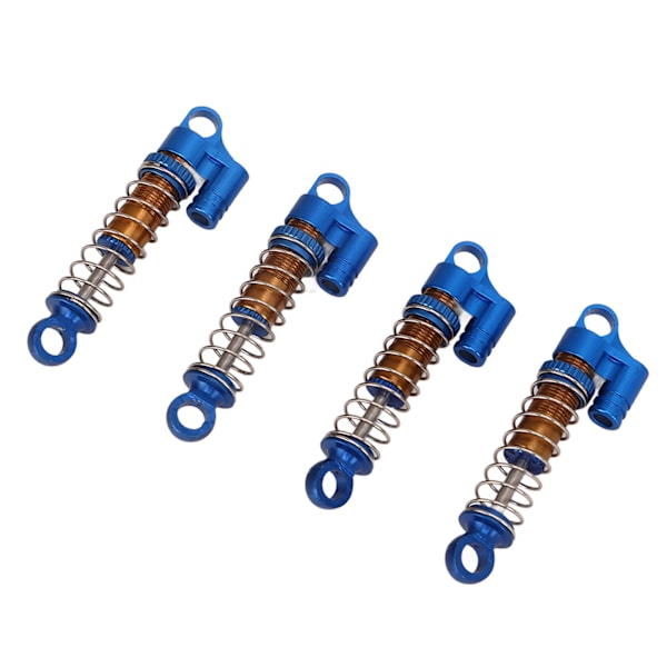 RC Stötdämpare Fram Bak Justerbara Uppgraderingsdelar RC Fjäderdämpare för FMS FCX24 1/18 1/24 Crawler Blue