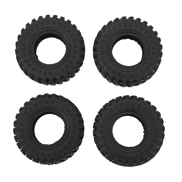 4kpl RC rengaskuoria 1,25 tuuman kumirenkaat RC-tarvikkeet AXIAL 1/24 SCX24:lle FMS 1/24 FCX24:lle musta