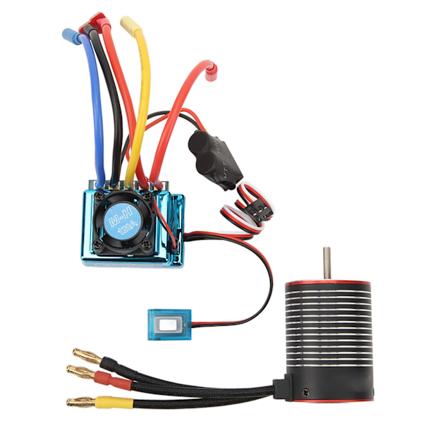 RC Borstlös Motor ESC Set Professionell Vattentät High Torsion 3650 Borstlös Motor 120A ESC Combo Set för RC Car 3600KV