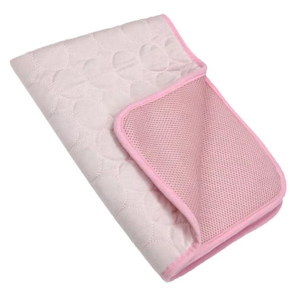 SX Kjølematte for kjæledyr, varmeavledning, pustende, komfortabel, fasjonabel ismatte for kjæledyr til sommeren S (egnet for innen 4 kg / 8,8 lb) Rosa