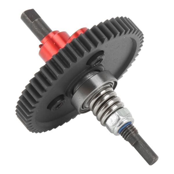 54T Spur Gear Komplett Slipper Clutch Aluminium Stål Differential Slipper Clutch Montering for Traxxas Slash 1/10 RC Biler Rød