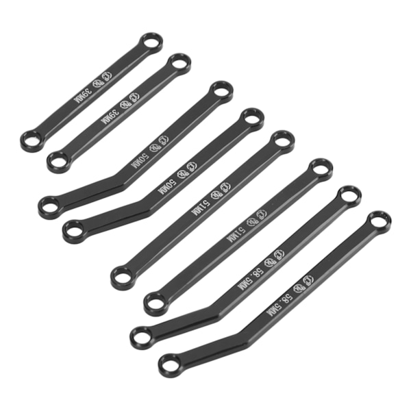 Dragstång Aluminiumlegering Dragstångsenhet för Axial SCX24 1/24 Fjärrkontroll Biluppgradering Del Blå