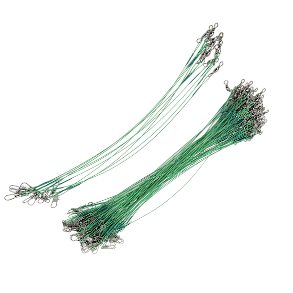 100 kpl kalastusjohdinta, ruostumatonta terästä, 20 cm / 7,9 tuumaa