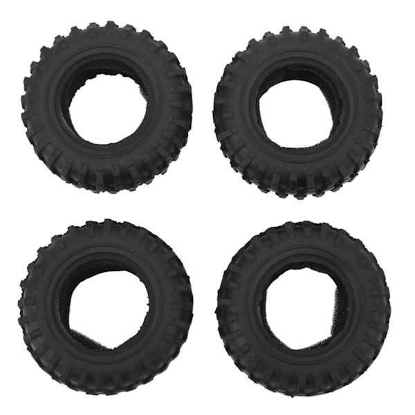 4 STK RC Crawler dæk 1,25 tommer fleksibelt slidstærkt RC gummidæk til SCX24 1/24 RC biler