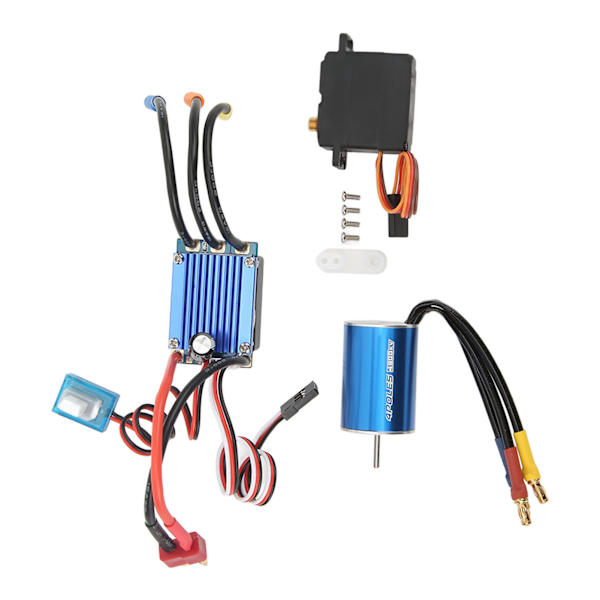 2435 4800KV harjaton moottori 25A ESC 2,2 kg servo RC harjaton moottori 1/16 1/18 RC autoon