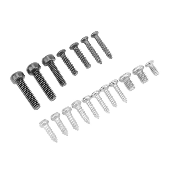 Rostfritt stål RC flygplansskruv 18st skruvar Sortiment Set Bärbara RC reparationsskruvar för WLtoy K200