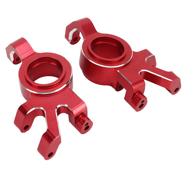 1 par RC främre styrblock CNC aluminiumlegering framaxel styrkupa Ersättning för TRAXXAS 1/5 RC bil Röd