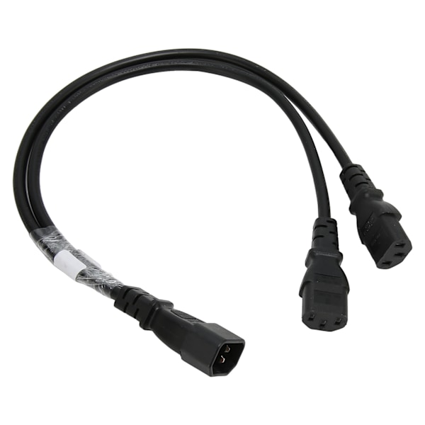 Enkelt C14 til Dobbelt 5 15R C13 Kabel Kort Strøm UPS Server Y Splitter Adapter Kabel til PC Skærm Printer