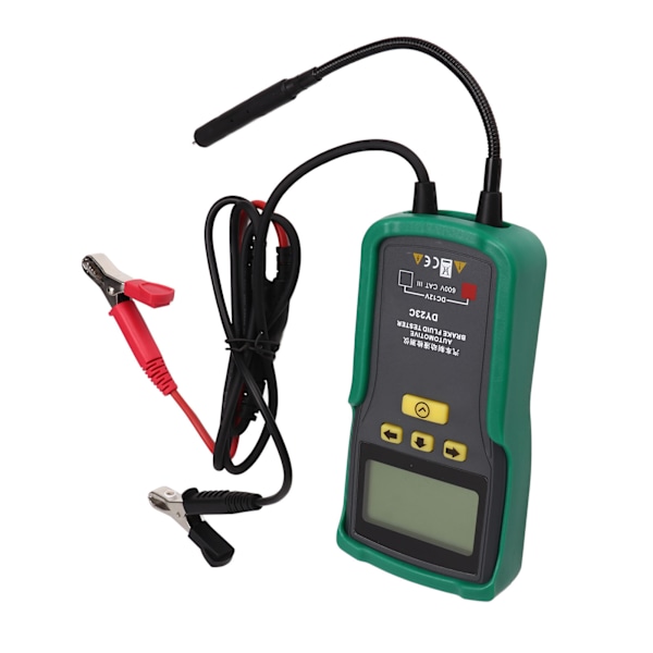DOT3 DOT4 DOT5.1 Bromsvätsketestare med Känslig Sond Ljud Ljus Alarm 12V Bilbatteri Drivs