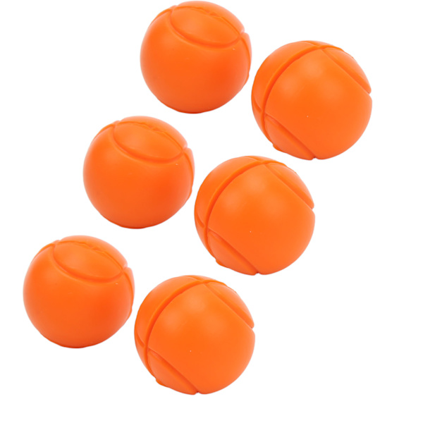 6 stk. Tennisracketdæmpere Silikone Støddæmpere Tennisboldformet Racket Vibrationsdæmper til Udendørs Sport Orange