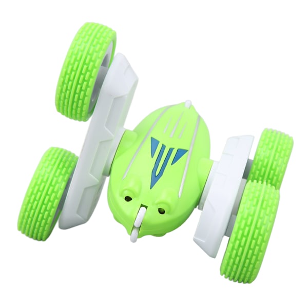 2,4 GHz Stunt RC Bil 360° Rotation Anti Collision Fjärrkontroll Elektrisk Mini Dubbelsidig Stunt Bil Grön