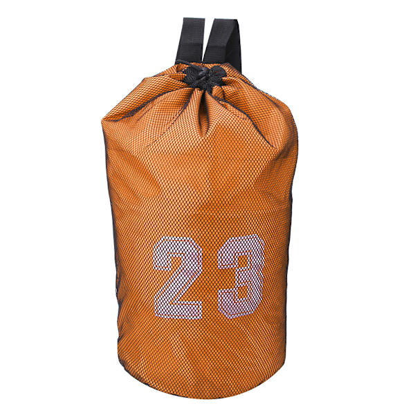 Sport Oxford Cloth Drawstring Bag Treningsryggsekk for Basketball Fotball oransje