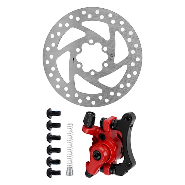 140mm Bremseklavesett med 6 hull, aluminiumslegering, slitesterk for elektrisk scooter