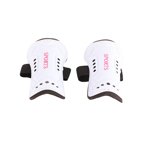 1 pari Lasten Jalkapallo Shin Guards Muovi Vahva Hengittävä Iskun Kestävä Lasten Jalkapallo Shin Guards Valkoinen