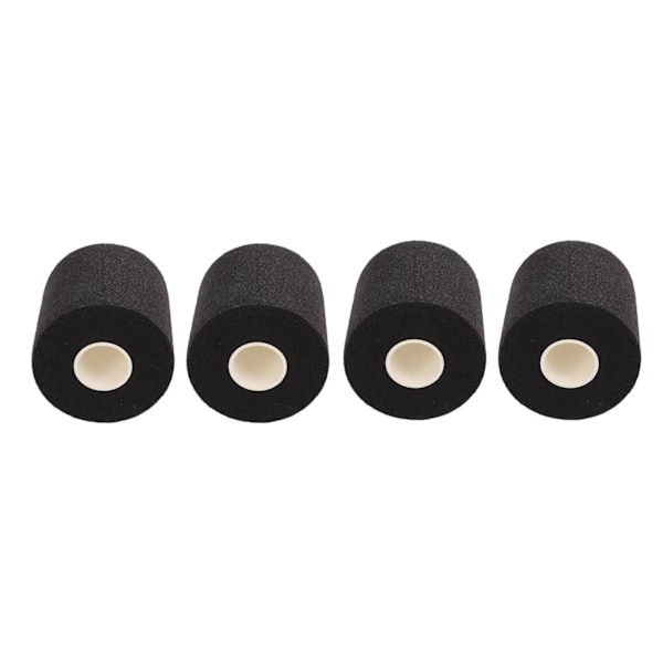 4 stk. Fitness Bandage PU Svamp Elasticitet God åndbarhed Atletisk Wrap til Fitness Fodbold Sort
