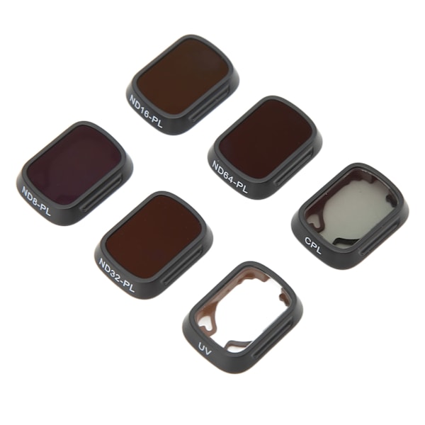 6 stk. Dronekameralinsefilter Vandtæt optisk glas UV CPL ND8PL ND16PL ND32PL ND64PL Dronefilter til MINI 3PRO
