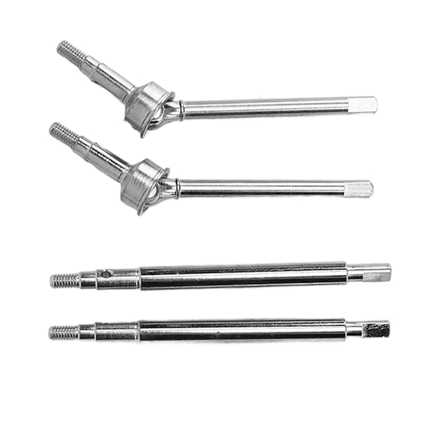 RC Bil Foran Bak CVD Drivaksel Messing Forlengelse Drivadapter Combiner Drivaksel for Traxxas 1/18 Sølv