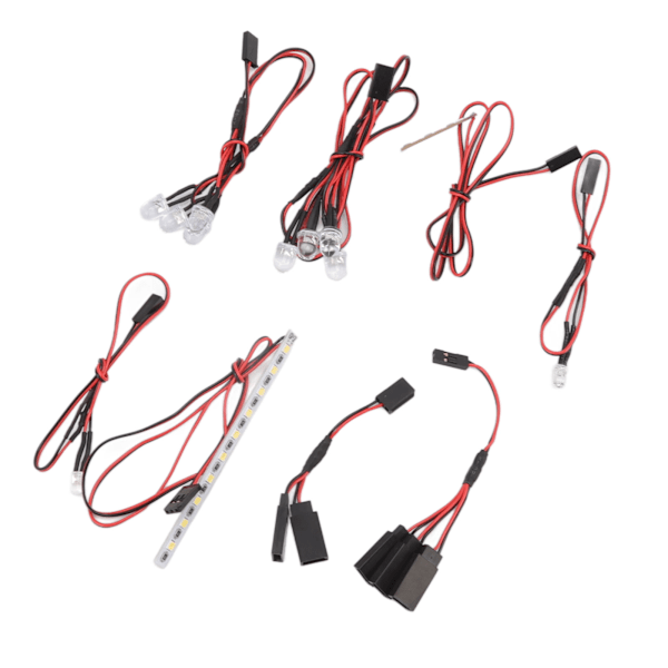 RC Front Baklysstang Hvit Rød Gul LED-lys Frontlykt Baklyslysstang For ZD Racing MX07 4WD 1/7 RC