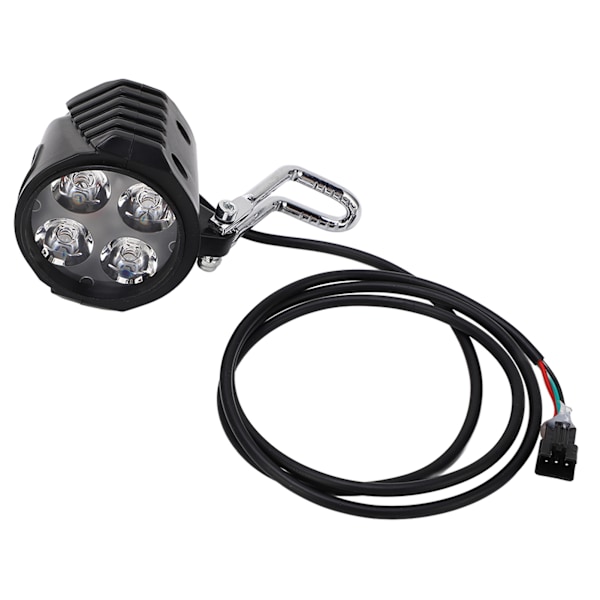 10 tommer elektrisk scooter forlygte Universal 12‑72V 2 i 1 elektrisk cykelhorn forlygte til cykeltilbehør