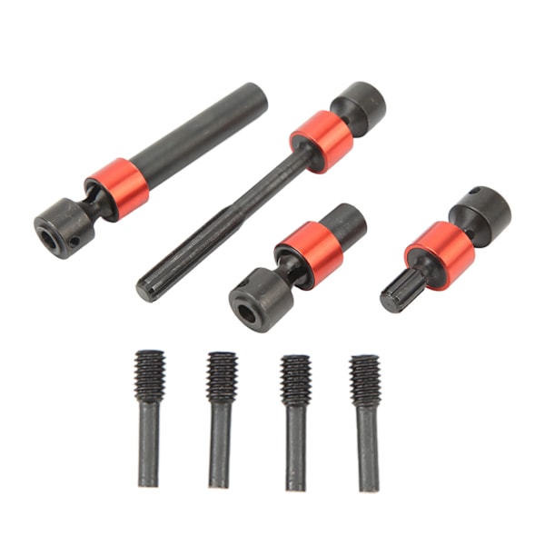RC Center Drive Shaft Splined Universal Steel CVD Drivaxel för Traxxas REVO 3.3 för Summit E REVO 2.0 Red