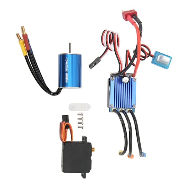 2435 4800KV harjaton moottori 25A ESC 2,2 kg servo RC harjaton moottori 1/16 1/18 RC autoon
