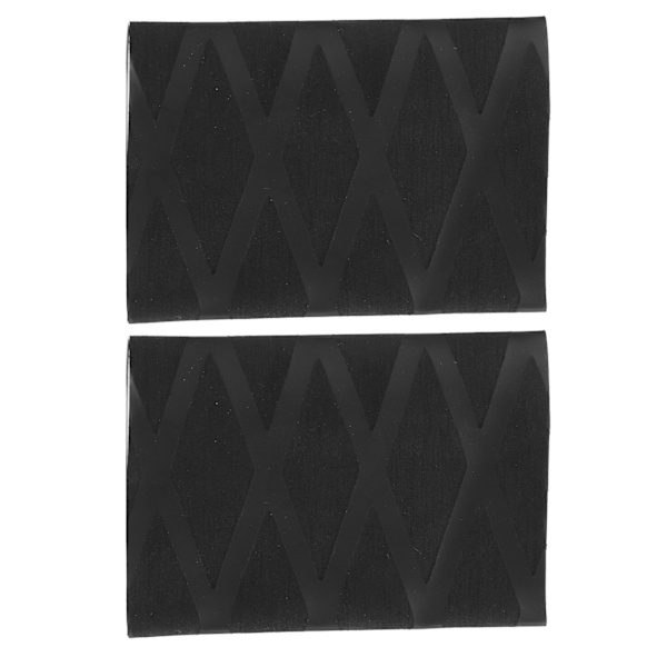2 ST Tennisracket Grip Tape Varmekrympbar polyolefinracket overgreb til horisontal racket Sport Sort