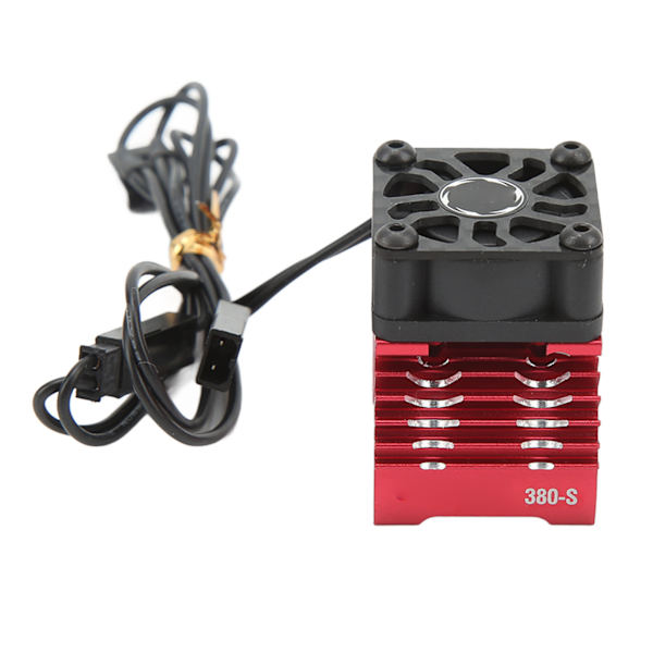 RC Moottorin Yksinkertainen jäähdytystuuletin Jäähdytyslevy alumiiniseos 32000RPM RC Jäähdytin 28mm 29mm 380 Harjaton moottori 8,4V Punainen