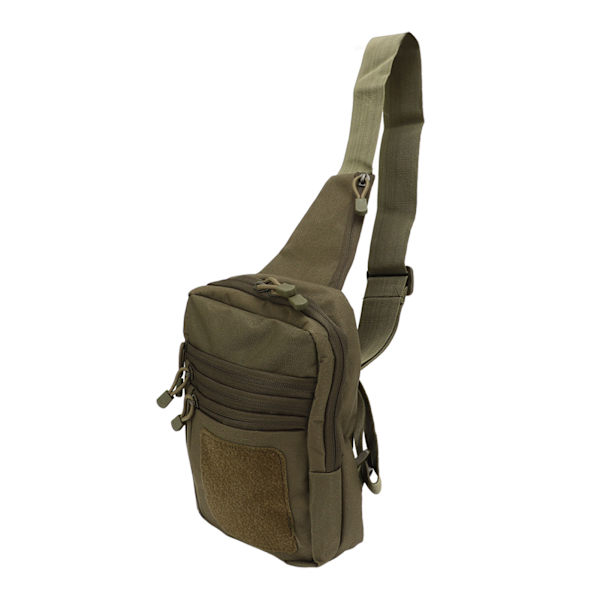 Sotilaallinen rintalaukku Vedenpitävä monitoiminen unisex Oxford-kangas Nylon Matka Sling Reppu pyöräilyyn OD Vihreä