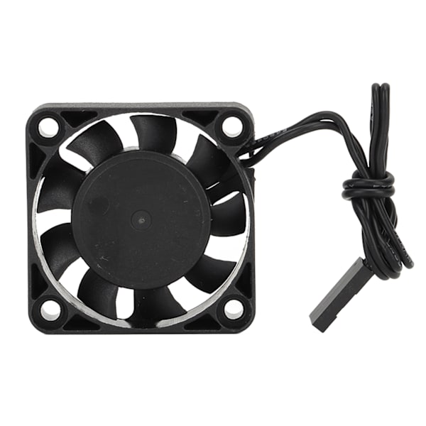 RC Jäähdytystuuletin Rauta Muovi Kevyt Nopea RC Moottorin Jäähdytin 1/10 Traxxas 7.4V Musta 40 X 40 mm