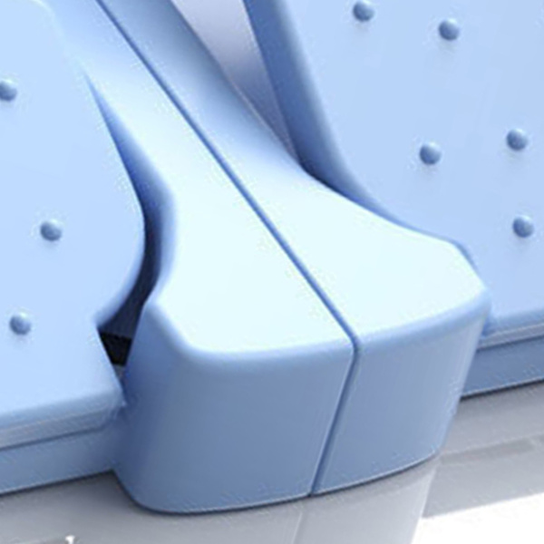 Jalkastepperi Vahvistettu nylon Mini Stepper Trainer Hiljainen kokoontaitettava työpöydän alla Jalkojen treenilaite Vaaleansininen Yksi koko