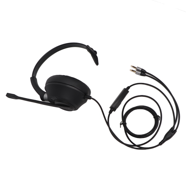 Telefonheadset Professionel Støjreduktion Dobbelt 3,5 mm Stik PC Headset til Call Center Kundeservice Virksomhed