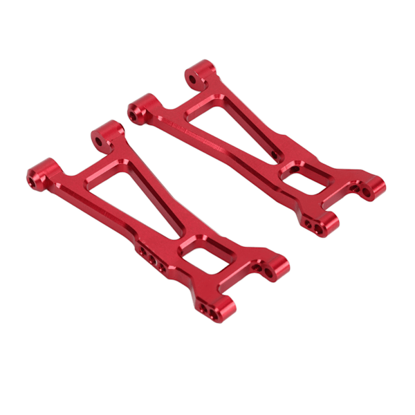 2ST RC Bakre Nedre Armar Aluminiumlegering Bakre Nedre Suspension Svängarm för 1/16 Fjärrkontroll Bil Röd