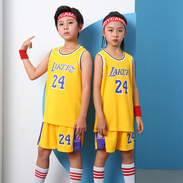 Basketballuniform til børn Kobe Bryant trøje kortærmet sommersportstøj 20 yards/110/4xs egnet (105-115 cm) 4