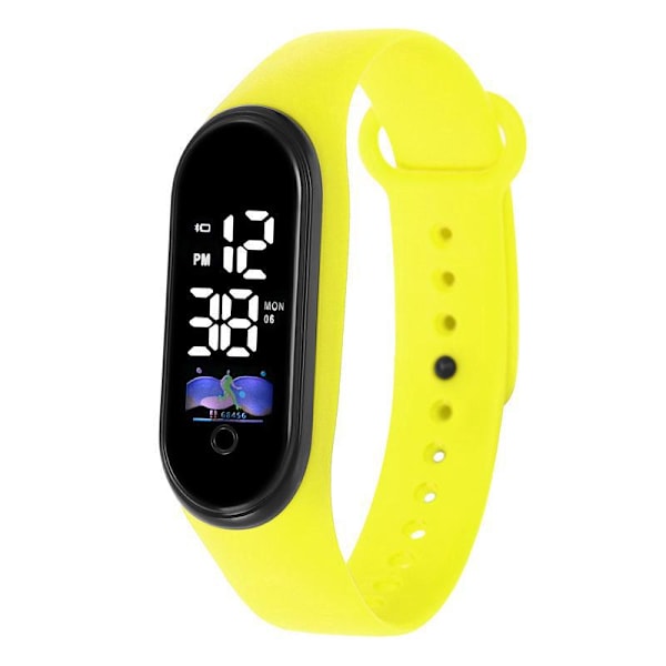 Touch elektronisk klocka LED-klocka barn tecknad vattentät armbandsklocka student sport