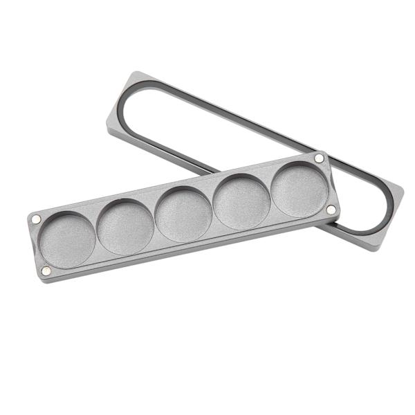 Lyöntipään säilytyslaatikko alumiiniseosta magneettinen imu lyöntipään pidike biljardinpelaajille 5 reikää