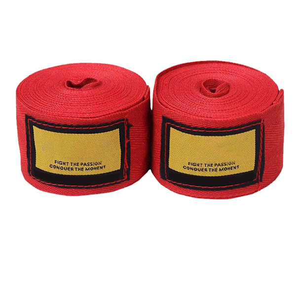 2 ST Boxningsbandage Sport Kickboxning Handlindor Thaiboxning Fighting Bandage Handskar Protector Röd