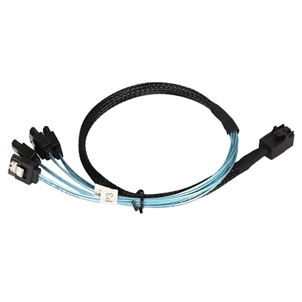 12GBPS Mini SAS HD SFF 8643 - 4 SATA 3.0 -kaapeli PVC Kaksikanavainen 7P Palvelin Kovalevy Array Datakaapeli 1m / 3.3ft