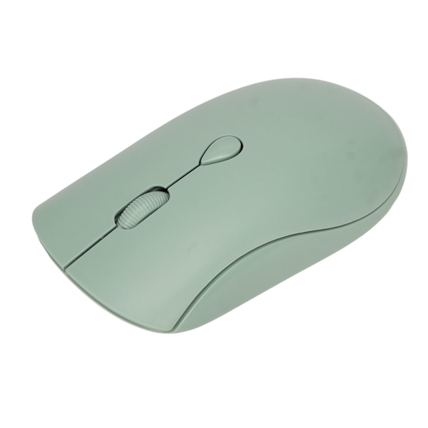 2.4G Trådlös Mus 1600DPI Ergonomisk Uppladdningsbart Batteri Bluetooth 5.2 Tyst Mus för Kontorsdatorer PC Grön